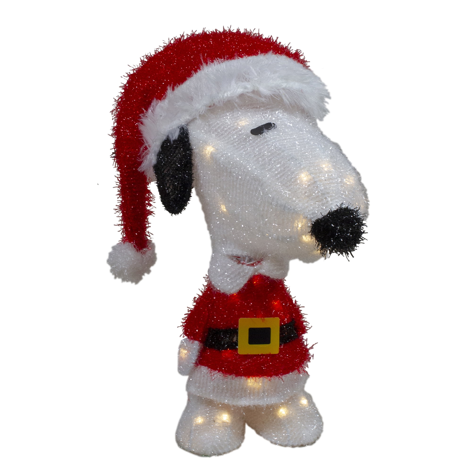 Northlight LED Lighted Peanuts Snoopy Santa Outdoor Christmas Decoration - 18" - Warm White