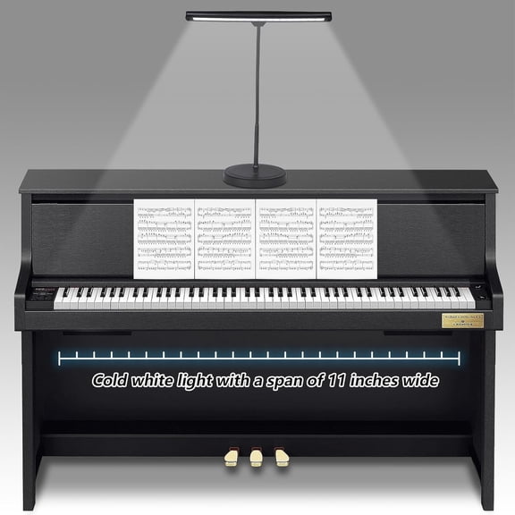 18 LED Piano Music Light with Adjustable Stand for Grand Piano, Musician, Book Reading, Crafting