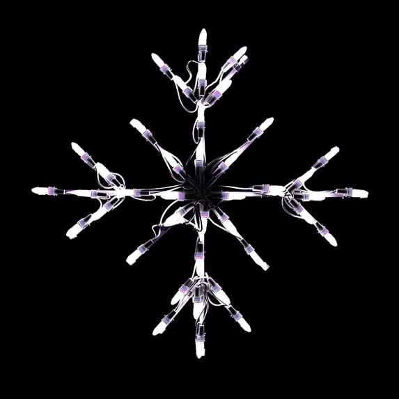 Snowflake LED Pure White 18"