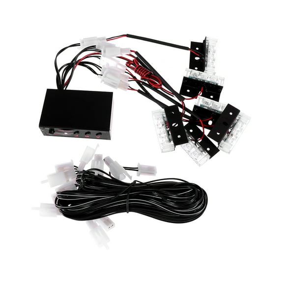 18 LED Emergency Strobe Light for Car, Flashing Warning Signal Lamp, Safety Light