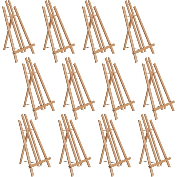 18" Large Tabletop Display A-Frame Artist Easel (12-Pack)