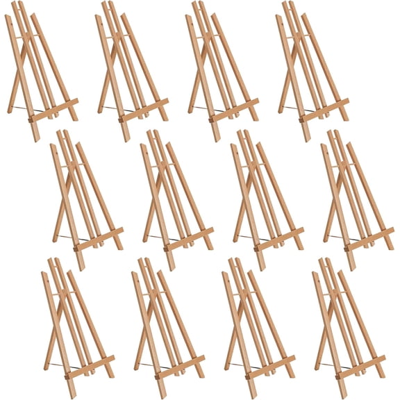 18" Large Tabletop Display A-Frame Artist Easel (12-Pack)