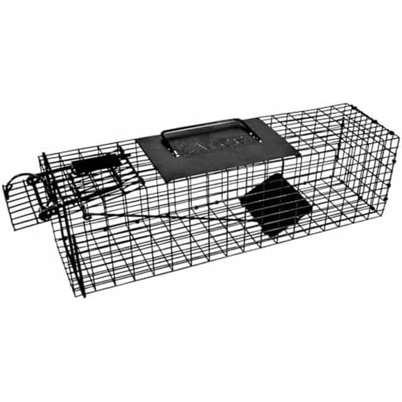18" Live Squirrel Trap - Heavy-Duty Galvanized Steel Cage for Squirrels, Chipmunks & Rats - Humane Catch & Release, Gravity Door, Rust-Resistant - Professional Wildlife Control$$Garden & Patio