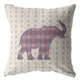 thumbnail image 1 of 18" Magenta Elephant Decorative Suede Throw Pillow, 1 of 4
