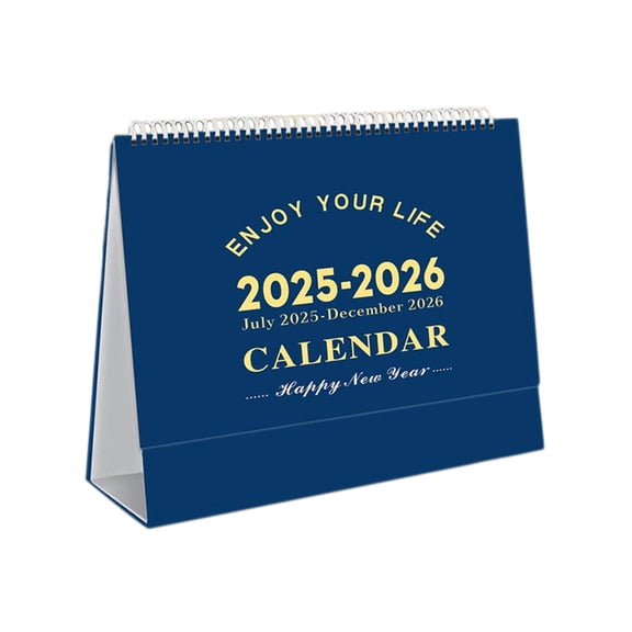 18 Month Desk Calendar July 2025 - December 2026 with Notes, Premium Desk Planner & Organizer, Office or Home Desk Calendar Gift