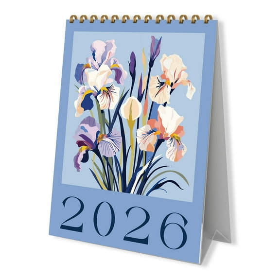 18 Month Desk Calendar October 2025 to December 2026 Small Desktop Calendar with Spiral Binding Perfect for Office Home School Holiday New Year Gifts