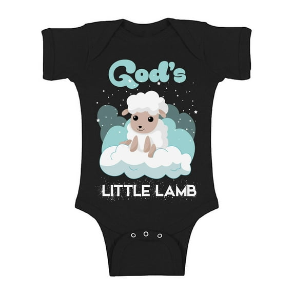 18 Month Girls Clothes - NB 6M 12M 18M 24M - God's Little Lamb Bodysuit