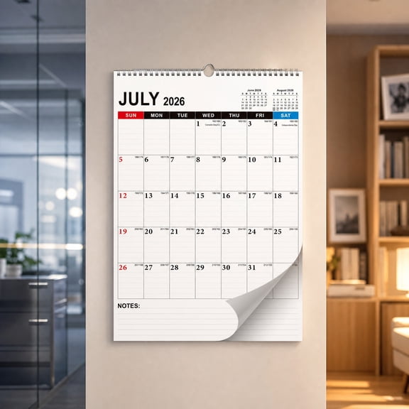 18 Month Wall Calendar 2026 2027 Countdown Schedule Simplified Desktop Planner Monthly Weekly Home Office Study Work Desk Organizer Graduation Gift