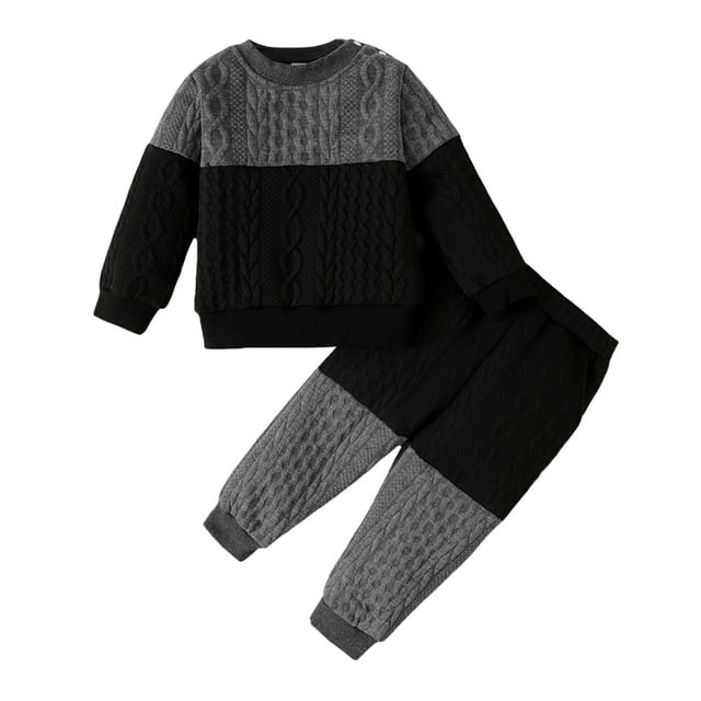 18 Months Baby Boys Outfits 24 Months Boys 2PCS Fall Winter Outfits Set