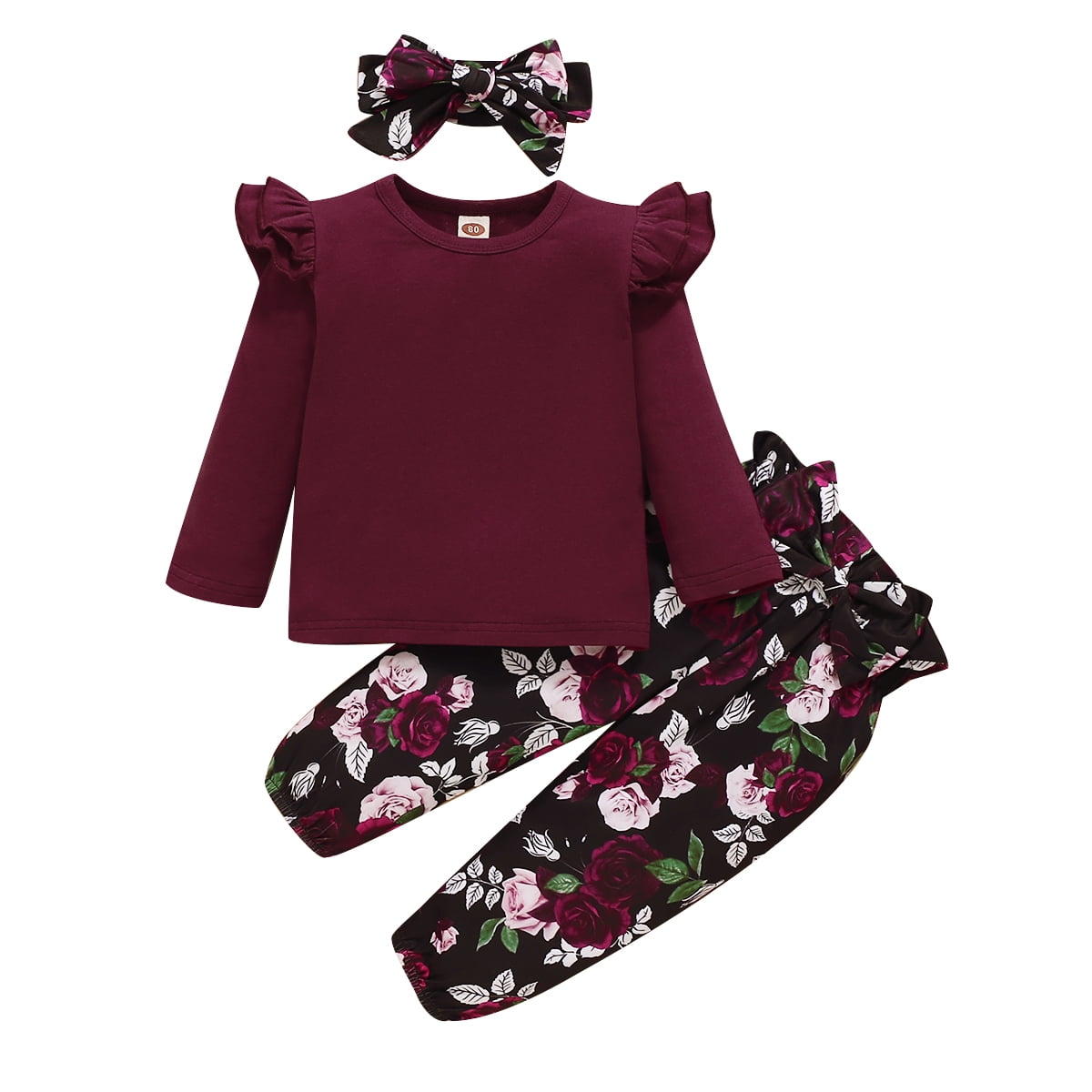 18 Months Baby Girls Clothes 24 Months Girls 3PCS Fall Winter Clothing