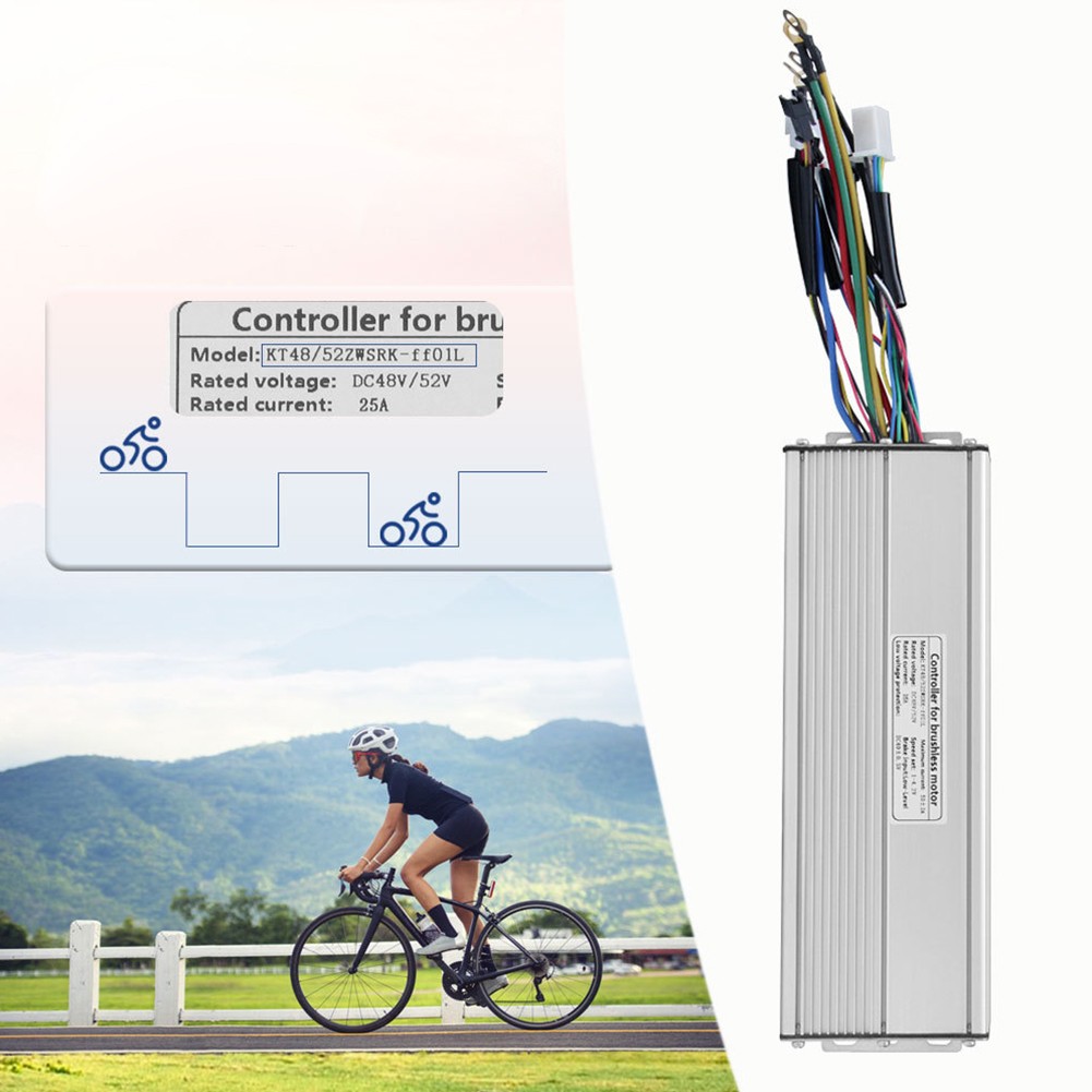 Efficient 36V 52V Brushless Controller 45A For Ebikes 1500W