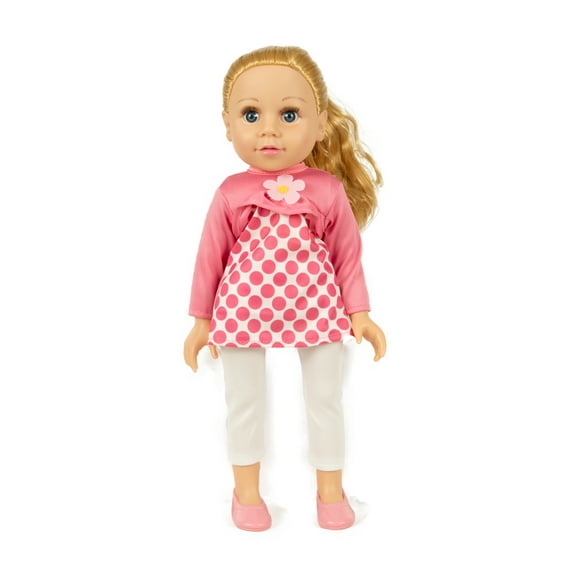 18" My Best Friend Doll in a Pink & White Shirt and White Leggings