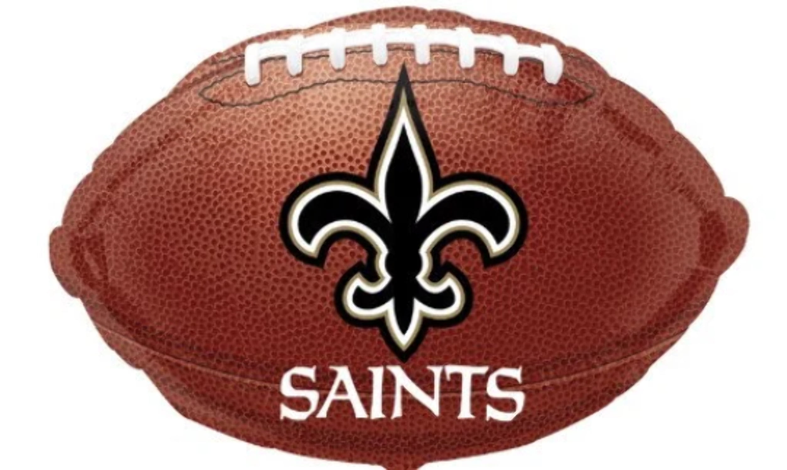 18" NEW ORLEANS SAINTS Brown Football Balloon &bull; Party Supplies Decorations Foil Mylar Balloon