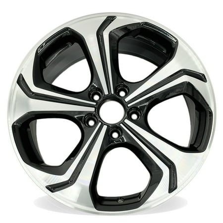 18" NEW Single 18X7.5 Machined BLACK Wheel For 2014 2015 Honda Civic OEM Design Replacement Rim