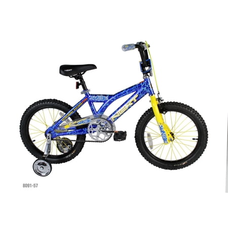 Next Surge Boys' 18" Adjustable Training Wheels Bike, Blue