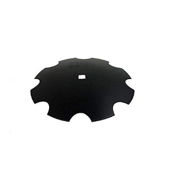 18" Notched Disc Blade 7/8" Square x 1" Round 9 Gauge 4MM - N18978S1R Black Agricultural Disc Plow Blades for Soil Preparation