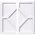 thumbnail image 1 of 18"OD x 1"ID x 6 1/4"C x 1"P Embry Architectural Grade PVC Contemporary Ceiling Medallion, Two Piece, 1 of 11
