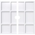 thumbnail image 1 of 18"OD x 2"ID x 6 1/4"C x 1"P Rubik Architectural Grade PVC Contemporary Ceiling Medallion, Two Piece, 1 of 11