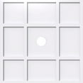 thumbnail image 1 of 18"OD x 2"ID x 6 1/4"C x 1"P Rubik Architectural Grade PVC Contemporary Ceiling Medallion, 1 of 11
