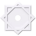 thumbnail image 1 of 18"OD x 3"ID x 10"C x 1"P Axel Architectural Grade PVC Contemporary Ceiling Medallion, 1 of 11