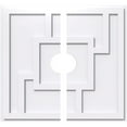 thumbnail image 1 of 18"OD x 3"ID x 6 1/4"C x 1"P Knox Architectural Grade PVC Contemporary Ceiling Medallion, Two Piece, 1 of 11