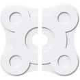 thumbnail image 1 of 18"OD x 3"ID x 6 1/4"C x 1"P Luna Architectural Grade PVC Contemporary Ceiling Medallion, Two Piece, 1 of 11