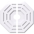 thumbnail image 1 of 18"OD x 3"ID x 7"C x 1"P Westin Architectural Grade PVC Contemporary Ceiling Medallion, Two Piece, 1 of 11