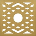 thumbnail image 1 of 18"OD x 4 5/8"ID x 1/2"P Chevron Architectural Grade PVC Pierced Ceiling Medallion, Gold, 1 of 10