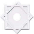 thumbnail image 1 of 18"OD x 4"ID x 10"C x 1"P Axel Architectural Grade PVC Contemporary Ceiling Medallion, 1 of 11