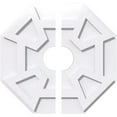 thumbnail image 1 of 18"OD x 4"ID x 6 1/4"C x 1"P Logan Architectural Grade PVC Contemporary Ceiling Medallion, Two Piece, 1 of 11