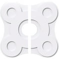 thumbnail image 1 of 18"OD x 4"ID x 6 1/4"C x 1"P Luna Architectural Grade PVC Contemporary Ceiling Medallion, Two Piece, 1 of 11