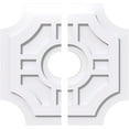 thumbnail image 1 of 18"OD x 4"ID x 6"C x 1"P Haus Architectural Grade PVC Contemporary Ceiling Medallion, Two Piece, 1 of 11