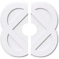 thumbnail image 1 of 18"OD x 4"ID x 7"C x 1"P Charlotte Architectural Grade PVC Contemporary Ceiling Medallion, Two Piece, 1 of 11