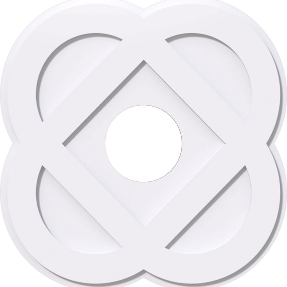 18"OD x 5"ID x 7"C x 1"P Charlotte Architectural Grade PVC Contemporary Ceiling Medallion