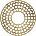 thumbnail image 1 of 18"OD x 6 1/2"ID x 1/2"P Fink Architectural Grade PVC Pierced Ceiling Medallion, Antiqued Brass, 1 of 6