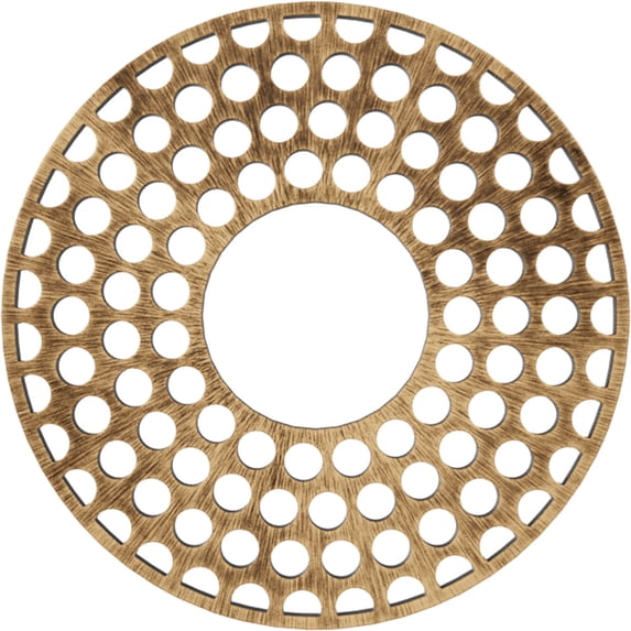 18"OD x 6 1/2"ID x 1/2"P Fink Architectural Grade PVC Pierced Ceiling Medallion, Antiqued Bronze
