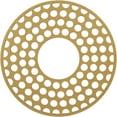 thumbnail image 1 of 18"OD x 6 1/2"ID x 1/2"P Fink Architectural Grade PVC Pierced Ceiling Medallion, Gold, 1 of 6