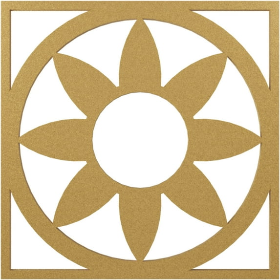 18"OD x 6 1/4"ID x 1/2"P Blume Architectural Grade PVC Pierced Ceiling Medallion, Gold