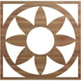 thumbnail image 1 of 18"OD x 6 1/4"ID x 3/8"T Blume Wood Fretwork Pierced Ceiling Medallion, Walnut, 1 of 3