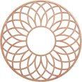 thumbnail image 1 of 18"OD x 6 1/8"ID x 1/4"T Cannes Wood Fretwork Pierced Ceiling Medallion, Cherry, 1 of 3