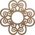 thumbnail image 1 of 18"OD x 6 1/8"ID x 3/8"T Cohen Wood Fretwork Pierced Ceiling Medallion, Walnut, 1 of 3