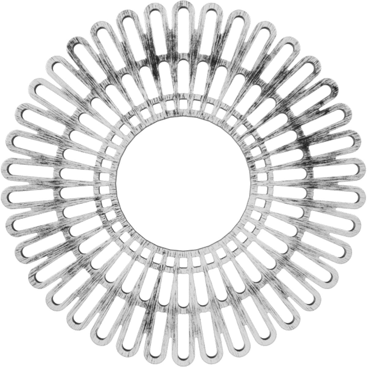 18" Antiqued Pewter PVC Pierced Ceiling Medallion