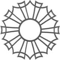 thumbnail image 1 of 18"OD x 6 3/8"ID x 1/2"P Augustus Architectural Grade PVC Pierced Ceiling Medallion, Nickel, 1 of 11