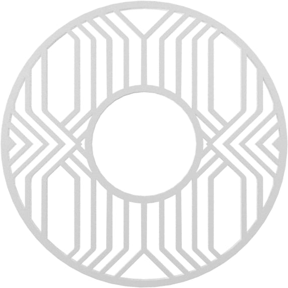 18"OD x 6 5/8"ID x 1/2"P Empire Architectural Grade PVC Pierced Ceiling Medallion