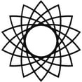 thumbnail image 1 of 18"OD x 6 7/8"ID x 1/2"P Eleanor Architectural Grade PVC Pierced Ceiling Medallion, Black, 1 of 9