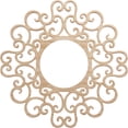 thumbnail image 1 of 18"OD x 6 7/8"ID x 3/8"T Reims Wood Fretwork Pierced Ceiling Medallion, Alder, 1 of 3