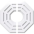 thumbnail image 1 of 18"OD x 6"ID x 7"C x 1"P Westin Architectural Grade PVC Contemporary Ceiling Medallion, Two Piece, 1 of 11