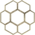 thumbnail image 1 of 18"OD x 7 5/8"ID x 1/2"P Florin Architectural Grade PVC Pierced Ceiling Medallion, Antiqued Pale Gold, 1 of 10