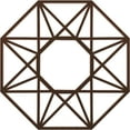 thumbnail image 1 of 18"OD x 7"ID x 1/2"P Guardian Architectural Grade PVC Pierced Ceiling Medallion, Copper, 1 of 10