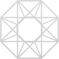 thumbnail image 1 of 18"OD x 7"ID x 1/2"P Guardian Architectural Grade PVC Pierced Ceiling Medallion, 1 of 8